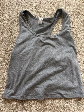aerie Gray Racerback Tank - Heathered Gray